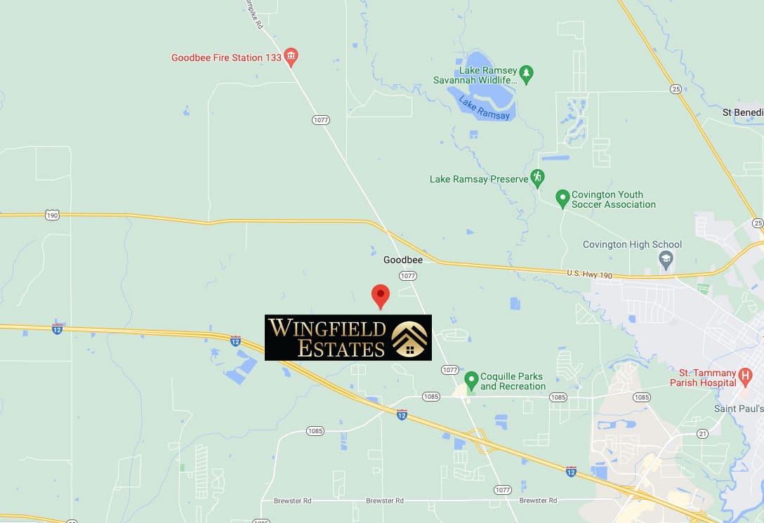 Wingfield Estates Covington, Louisiana Estate Sized Homesites